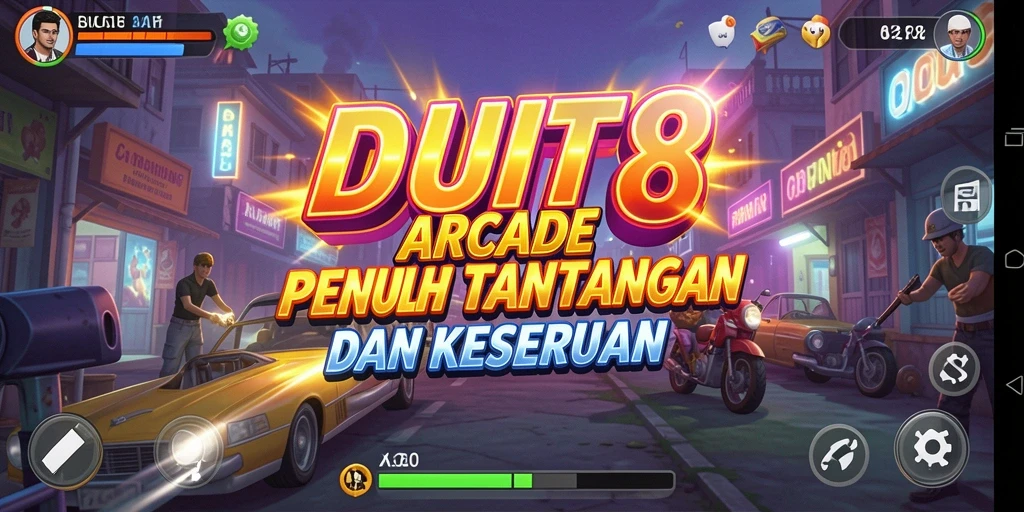 Screenshot gameplay DUIT8 menunjukkan aksi seru dalam permainan Arcade.