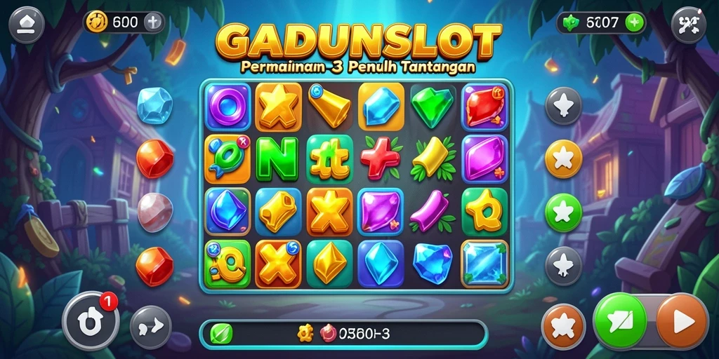 Tampilan gameplay GADUNSLOT yang seru dan penuh warna.