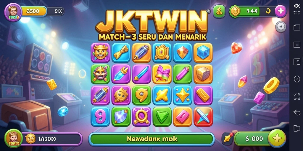 Tampilan gameplay seru dan menakjubkan di JKTWIN.