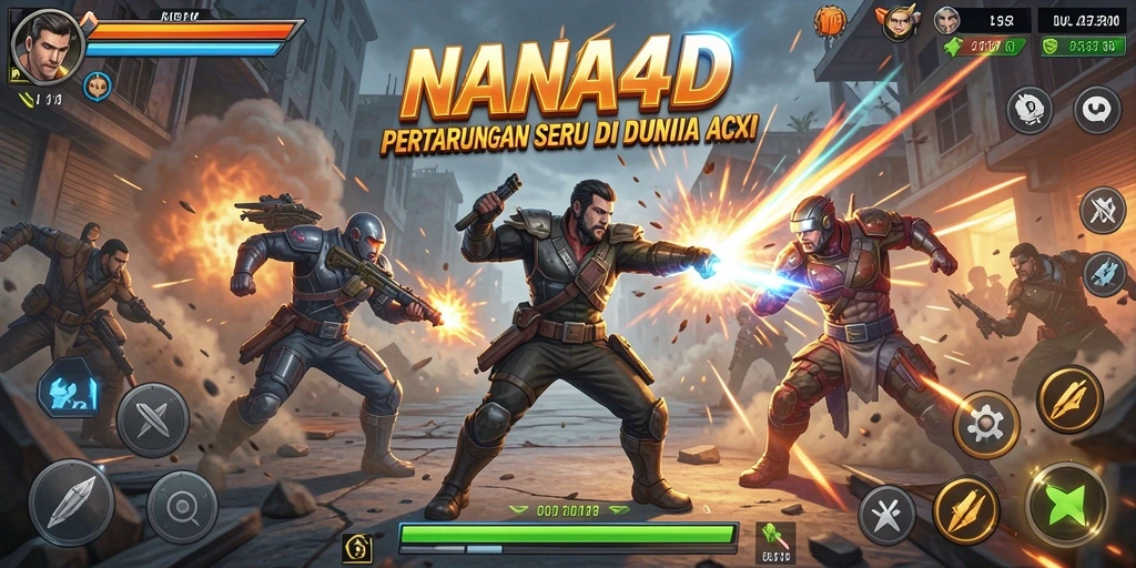 Tampilan aksi seru dalam gameplay NANA4D yang mendebarkan.